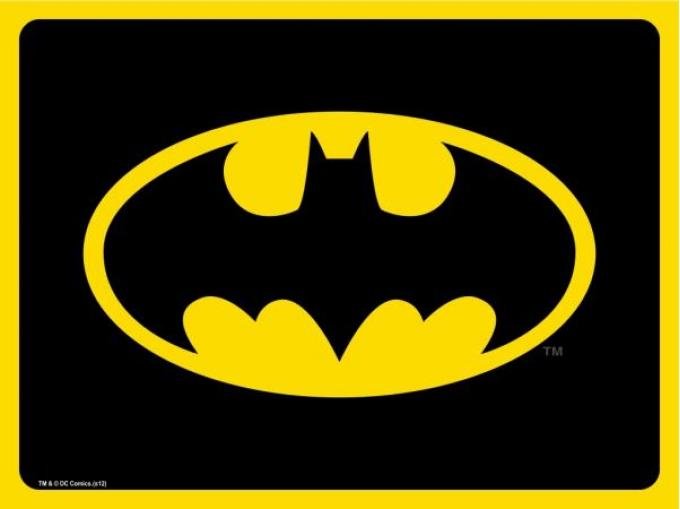 Placemat - Batman Black/Yellow