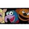 Dog Leash Muppets Faces Black