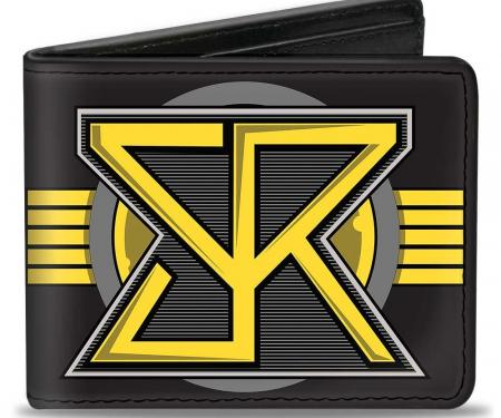 Bi-Fold Wallet - Seth Rollins SR Icon + Text Browns/Yellow/Gray/Black