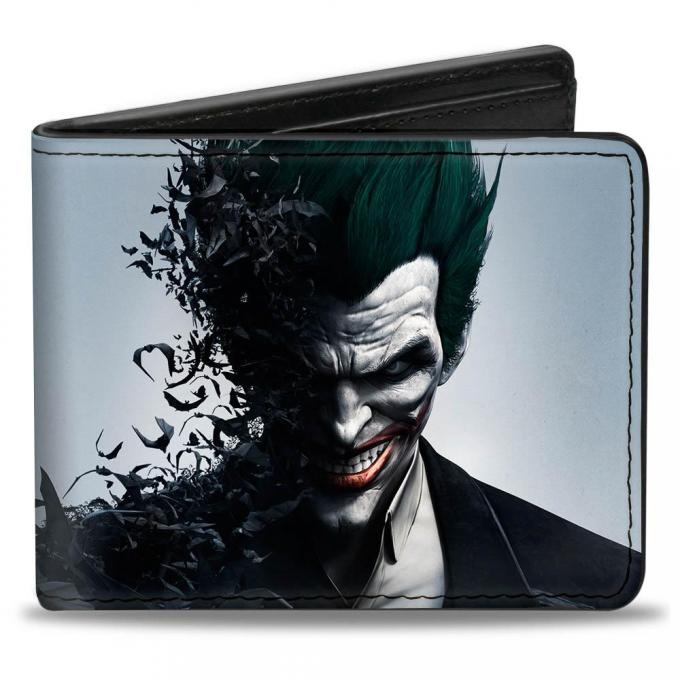 Bi-Fold Wallet - Joker Face/Bats + BATMAN ARKHAM ORIGINS
