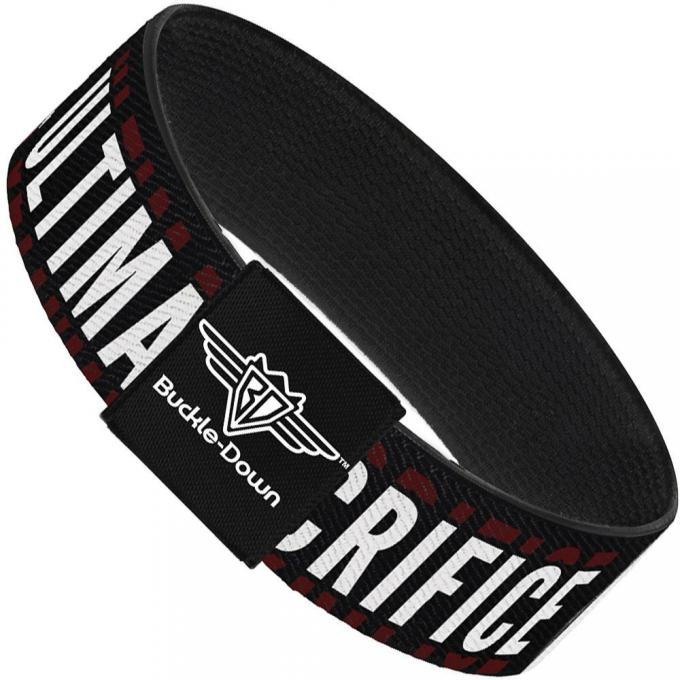 Buckle-Down Elastic Bracelet - HARAMBE THE ULTIMATE SACRIFICE Black/Grays/Red/White