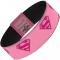 Elastic Bracelet - 1.0" - Superman Shield Pink