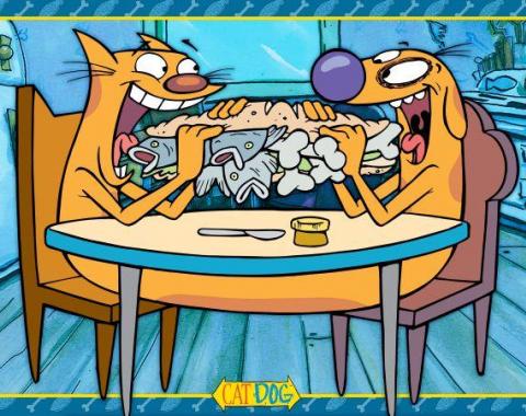 Placemat - CATDOG Eating Sandwich Blues