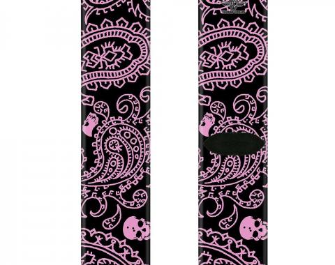 Sock Pair - Polyester - Bandana/Skulls Black/Pink - CREW