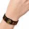 Elastic Bracelet - 1.0" - HUFFLEPUFF Burnt Banner/Patch Gold/Black