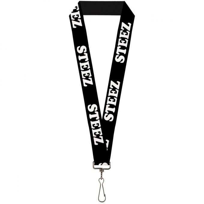 Buckle-Down Lanyard - STEEZ Black/White