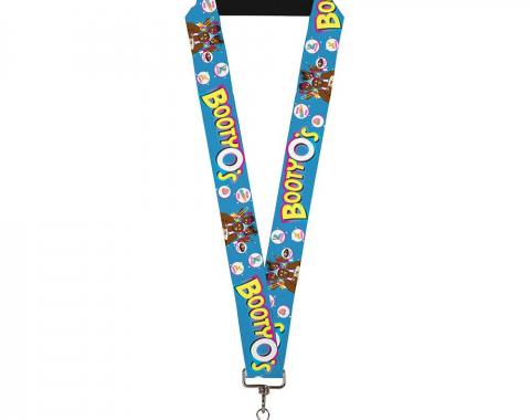 Lanyard - 1.0" - The New Day BOOTY O's Group Pose Blue/Pinks/Yellows/White