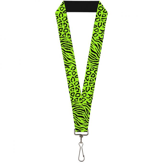 Buckle-Down Lanyard - Cheebra Green/Black