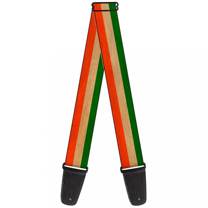 Guitar Strap - Ireland Flag Stripes Distressed