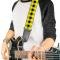 Guitar Strap - Buffalo Plaid Black/Neon Yellow