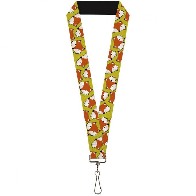 Buckle-Down Lanyard - Fox Face Scattered Warm Olive
