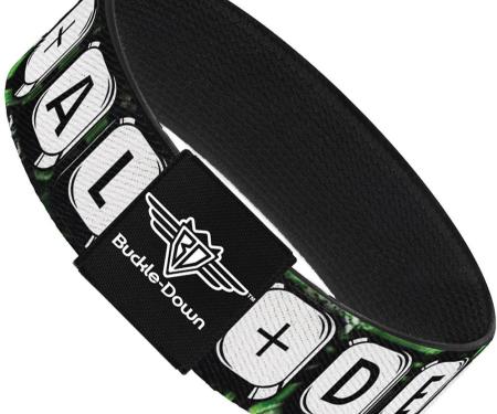 Buckle-Down Elastic Bracelet - CTRL+ALT+DEL Chip