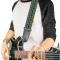 Guitar Strap - Geometric5 Gray/Teal/White/Pink/Yellow