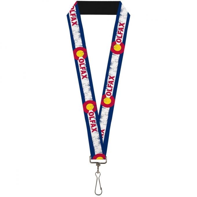 Buckle-Down Lanyard - COLFAX Colorado Flag Weathered