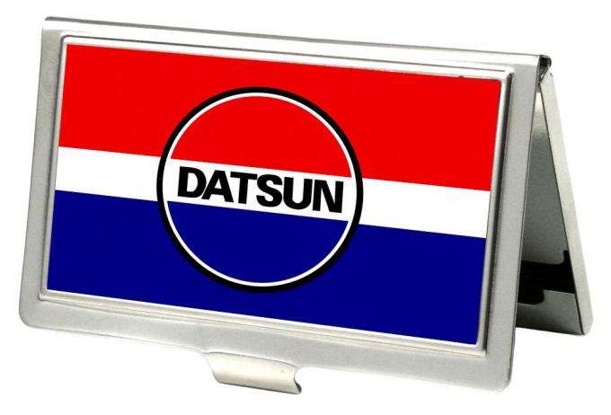 Business Card Holder - SMALL - Classic DATSUN Logo/Stripe FCG Red/White/Blue/Black