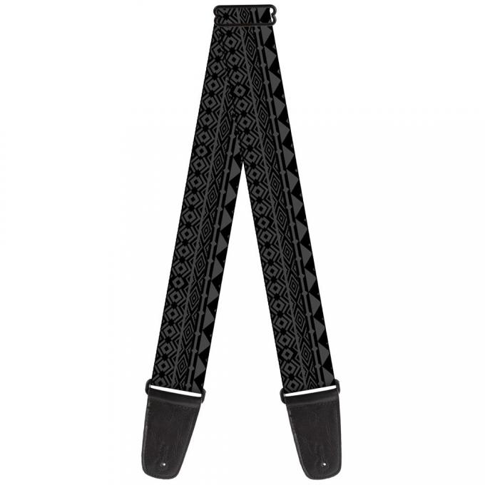 Guitar Strap - Aztec1 Gray/Black