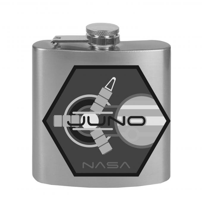 Stainless Steel Flask - 6 OZ - JUNO Jupiter Tonal Grays