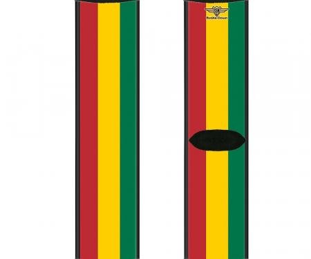 Sock Pair - Polyester - Rasta - CREW