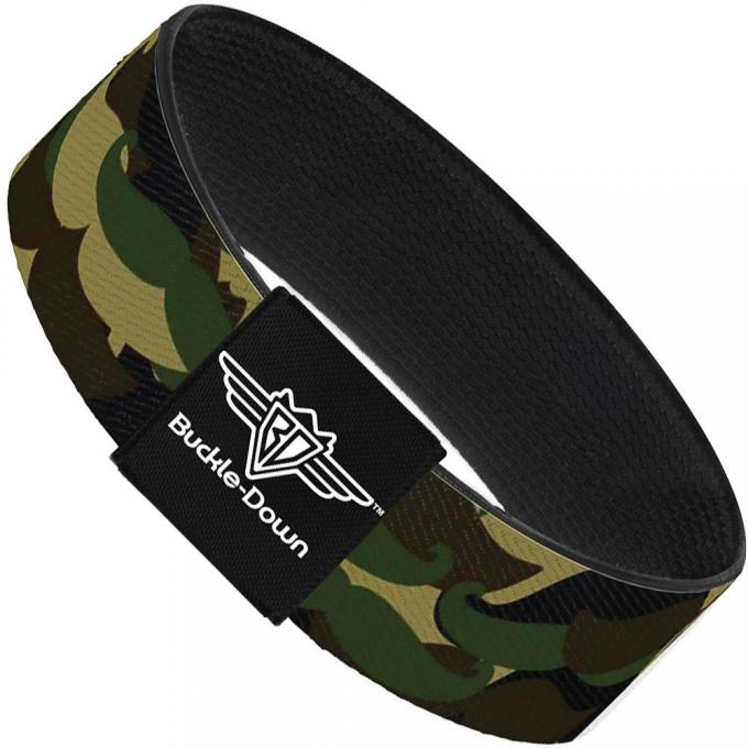 Buckle-Down Elastic Bracelet - Camo'stache