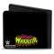 Bi-Fold Wallet - Ultimate Warrior Parts Unknown Mask + ULTIMATE WARRIOR Logo Black/Multi Color