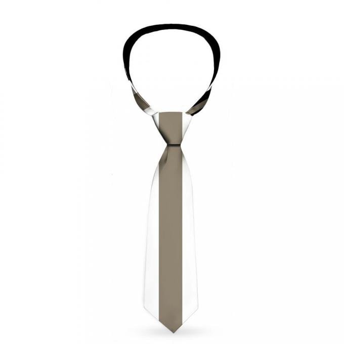 Buckle-Down Necktie - Striped Black/Gray/White