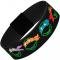 Elastic Bracelet - 1.0" - Classic TMNT Electric Expressions Black/Multi Neon