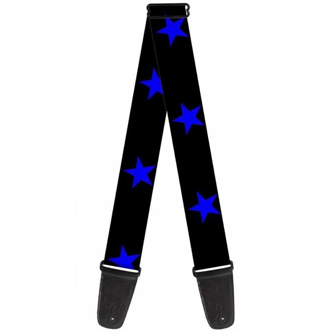 Guitar Strap - Star Black/Blue