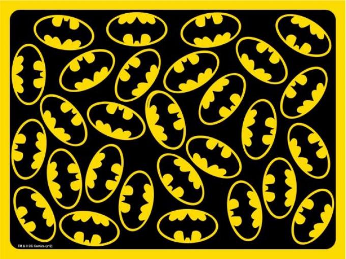 Placemat - Batman Logo Scattered Black/Yellow
