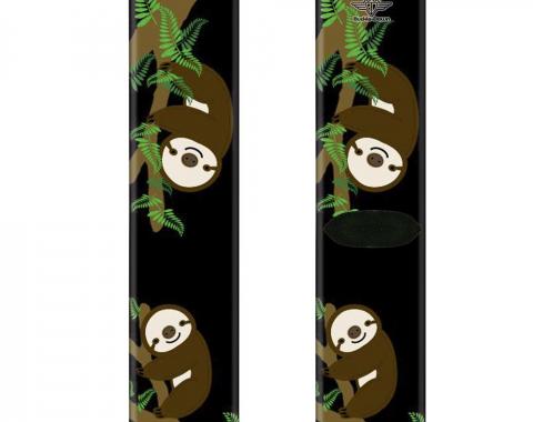 Sock Pair - Polyester - Sloth Face/Hanging Black - CREW