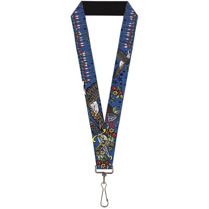 Buckle-Down Lanyard - Truth and Justice Blue