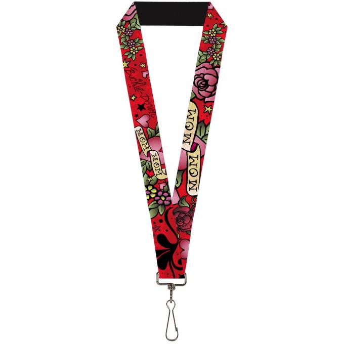 Buckle-Down Lanyard - Mom & Mom Red