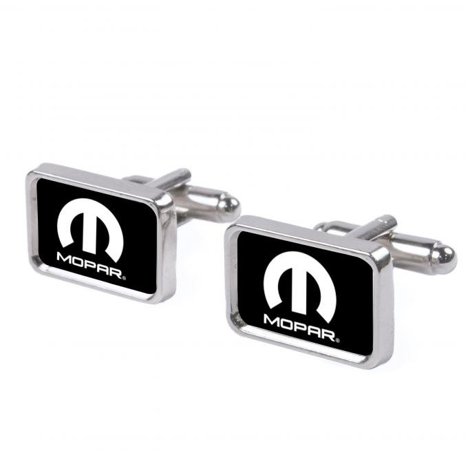 Cufflink Set - MOPAR Logo FCG Black/White