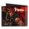 Canvas Bi-Fold Wallet - STREET FIGHTER RYU vs. AKUMA Action Poses Reds/Black