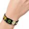 Elastic Bracelet - 1.0" - Dimension W 6-Chibi Characters CLOSE-UP Stripe Black/Green