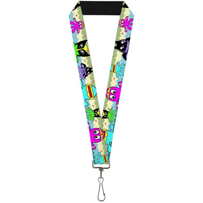 Buckle-Down Lanyard - Octopus Superhero Cartoon