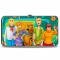 Hinged Wallet - Scooby Doo 5-Character Group Pose w/Mystery Machine Turquoise Blues/Orange