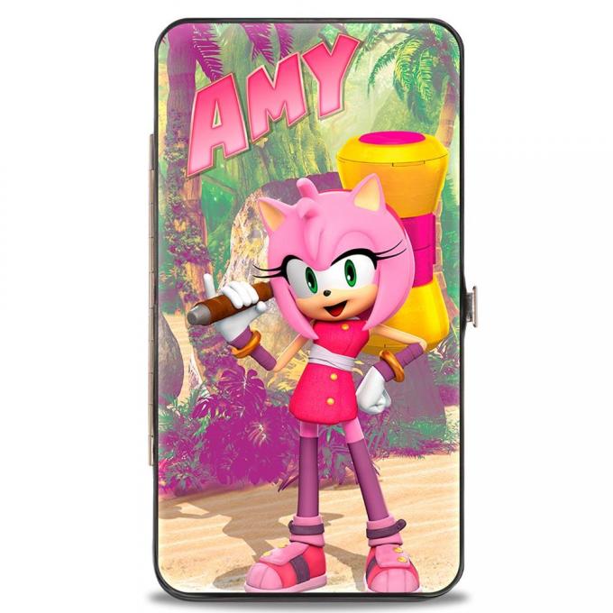 SONIC BOOM 
Hinged Wallet - Sonic Boom AMY w/Hammer + Standing Poses/Logo