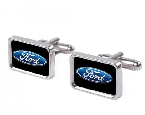 Cufflink Set - Ford Oval Logo FCG Black/Blue