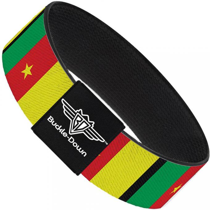 Buckle-Down Elastic Bracelet - Cameroon Flags