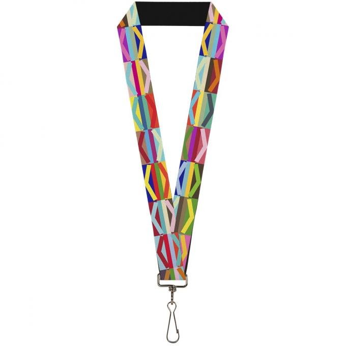 Buckle-Down Lanyard - Geometric10 Multi Color