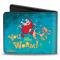 Bi-Fold Wallet - Ren Slapping Stimpy YOU FILTHY WORM!