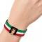 Elastic Bracelet - 1.0" - JIMMY PESTO'S PIZZERIA/Stripe Green/White/Red/Black