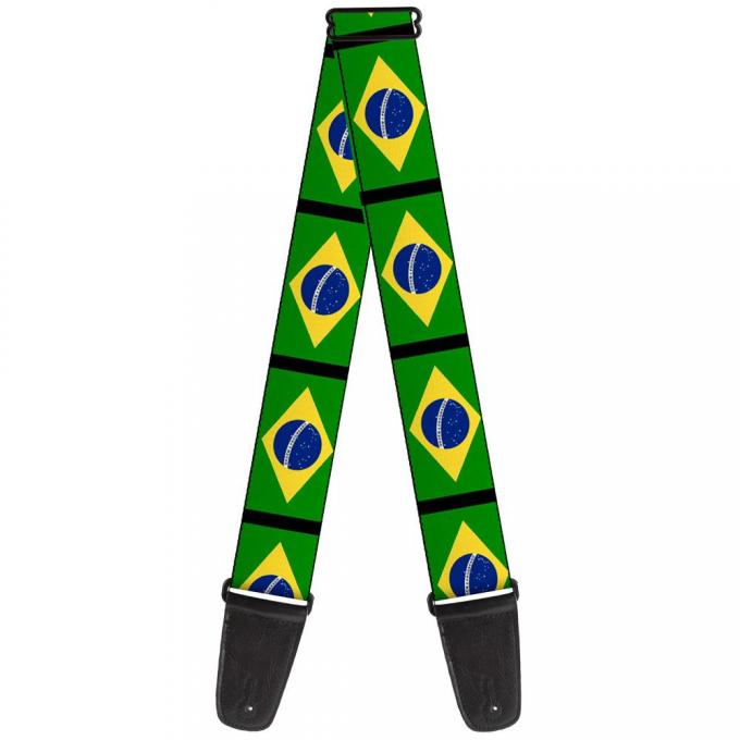 Guitar Strap - Brazil Flags