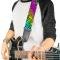 Guitar Strap - Animal Skins Rainbow/Black