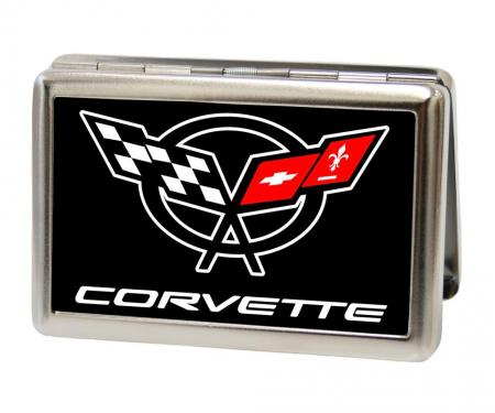 Business Card Holder - LARGE - Corvette FCG Black/White/Red