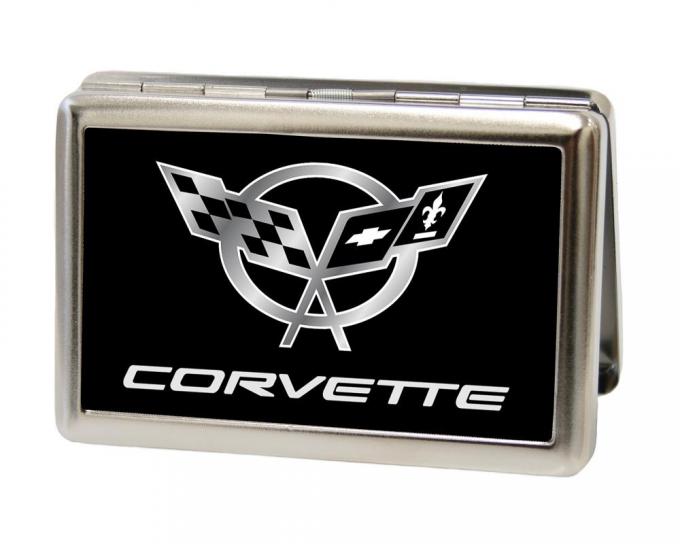 Business Card Holder - LARGE - Corvette FCG Black/Silver