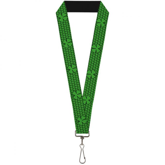Buckle-Down Lanyard - St. Pat's Clovers/Green