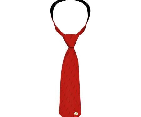 Necktie Standard - The Flash Lightning Icon Monogram Reds