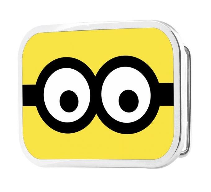 Minion Eyes Looking Forward FCG Yellow/Black/White - Chrome Rock Star Buckle