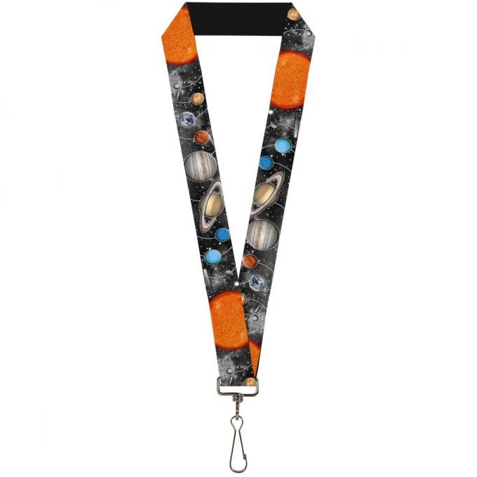 Buckle-Down Lanyard - Solar System Sun/Planets/Stars